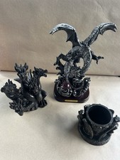 Vandor Dragon Statue Spirit of Wonder 2000 + Hydra Dragon & Gargoyle Holder Lot picture