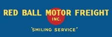 Red Ball Motor Freight - Trucking Service NEW Steel Sign: 16 x 48