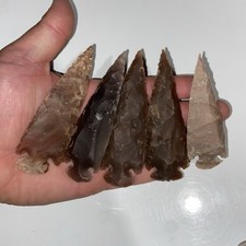 5 Pc Arrowhead Collection Unique Set 5.83 Oz picture