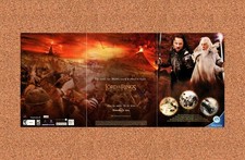 Lord Of The Rings Return The King PC Original 2003 2-Part Foldout Poster 10 x 22 picture