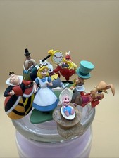 Alice in Wonderland Mini Figures Set of 8 Choco Egg Tomy Used picture