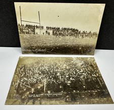 1907 West Virginia Mountaineers Football Game v Marietta Real Photo Postcards WV picture