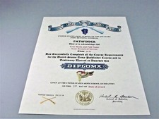 United States Army Pathfinder School / Course Replacement Certificate picture
