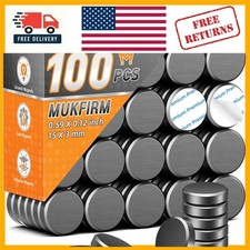 Versatile 100 Count Ceramic Magnets - Scratch-Resistant & Adhesive for Crafting picture