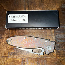 Demko Shark-A-Tac Urban EDC Pocketknife Titanium Drop Point Shark Lock picture