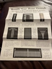 Vintage 1920’s Baldwin Nursery Co. Bridgman MI *  Trellis Catalog Sheet picture