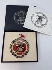 NRA National Rifle Association Laser Cut Christmas 3D Metal Ornament 1994 picture