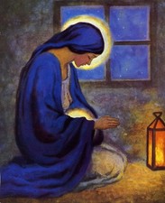 Catholic print picture  -  MARY 2  -   8