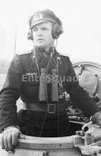 WW2 Picture Photo German Panzer Commander with binoculars 0380 picture