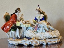 Vintage Dresden Lace-Style Volkstedter Figurine picture