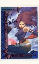 2013 Marvel Fleer Retro Red Foil Artist Autograph 31 Psylocke Jorge Molina picture