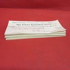 Lot 44 Antique Bank Checks 1922-1923 Vintage Cancelled Checks Paper Ephemera *4 picture