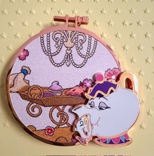 Mrs. Potts & Chip PALM LE250 Jumbo Pin Cross Stitch Sidekicks-CHASER picture