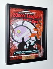 Disney World SUBMARINE 20,000 Leagues Under Sea, 3D FRAME Prop PLANTS POSTER COA picture
