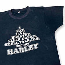Vintage 80s Harley Davidson T Shirt Knoxville TN Motorcycle Biker Single Stitch picture