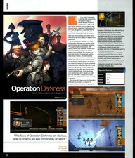 Operation Darkness Xbox 360 Magazine Preview Page Atlus Success 2008 picture