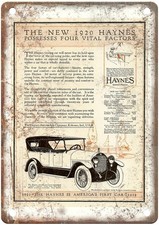 1920 Haynes Vintage Automobile Ad Retro Look Metal Sign AM8701 picture