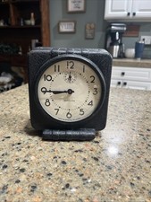Westclox “Waralarm” 1943-1944 WWII Functioning Alarm Clock-Great Condition picture