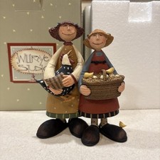 Williraye Studio Cackling Cousins Figurine WW7890 Coynes Folk Art Retired w/box picture