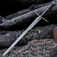 Custom Handmade Nazgul Ringwraith sword, Rings of the Power Cosplay w/ WallMount picture
