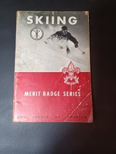 Vintage 1952 Boy Scout Skiing Merit Badge Series Pamphlet BSA 1950 Copyright picture