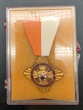 Vintage Order of Demolay Cross of Honor Medal with Ribbon M1 vtg picture