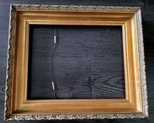 Vintage Art Deco Ornate Gold Gilt Gesso Wood Frame 14