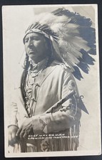 Mint Real Picture Postcard Native American Indian Chief Max Big Man Montana picture