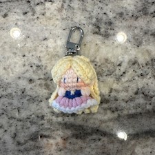 Handmade Crochet Yarn Keychain, Inspired by Haley from Stardew Valley picture