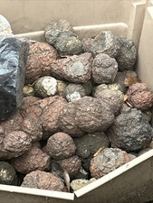 (1-2 LB LOT)=(5-20 Uncut Rough Oregon Thundereggs) Lapidary Agate Rocks Geode picture