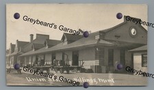 RPPC UP Union Pacific Railroad Station BILLINGS MT Montana Real Photo Postcard picture