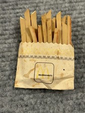 Rare 1983 McDonald's French Fries Wood And Paper Wow picture
