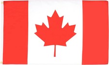 Canada Flag 2x3 ft Canadian 100D Polyester 2 Grommets picture