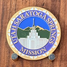 Utah Saratoga Springs Mission Commemorative Challenge Coin  M#17 picture