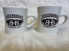 2 x Pair Busterback Ranch Sawtooth Valley Idaho Thick Heavy Diner Coffee Mug picture
