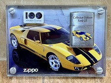 2002 Ford GT 100th Anniversary Limited Edition Zippo Lighter Acrylic Display picture