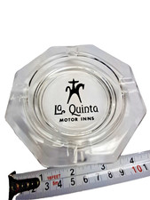 Vintage La Quinta Motor Inns 4 Lobe Glass Ashtray with Logo picture