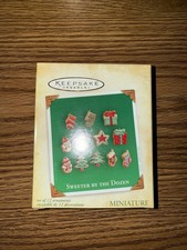 Hallmark Ornament Sweeter By The Dozen  Set of 12 Miniture 2004 Christmas Cookie picture