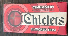 Vintage 1980’s CINNAMON CHICLETS GUM  Unopened  New Old Stock picture