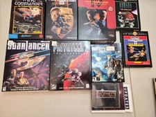 old computer games pc. Wing commander, star lancer, privateer. space combat. picture