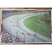 Vintage 1974 Indianapolis 500 Starting Field Poster A.J. Foyt Racing Pictorial picture