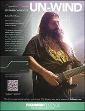 Deftones Stephen Carpenter Signature Fishman Fluence guitar pick-ups ad print picture