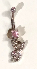 Vintage 2000 Collection Playmate OF The Month October Prong Set Gem Pink CZ Sexy picture