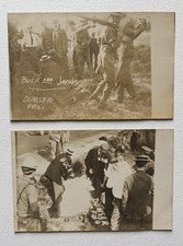1911 Elgin Road Race Fatal Crash RPPC Buck Jacobs Postcard Set Dumser Photo picture