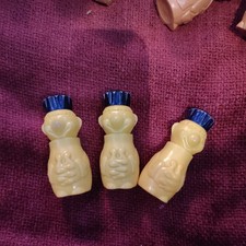 Vintage Mid-Century Plastic Clown Medicine Sample Bottle (2.25