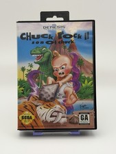 Chuck Rock II: Son of Chuck (Sega Genesis, 1993) CIB Complete w/ Manual Tested picture