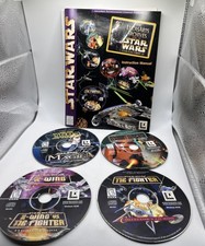 Star Wars PC CD Rom Game Lot - Dark Forces - Yoda Stories - Tie Fighter - X Wing picture