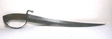 Antique 19th.century Blacksmith Forged D.Guard Curved Fighting Knife picture