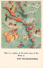 Palm Springs CA California Don The Beachcomber Tiki Bar Restaurant Postcard G53 picture