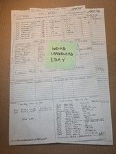 Original Used Call Sheet Dukes of Hazzard (1981) John Schneider Tom Wopat - RARE picture